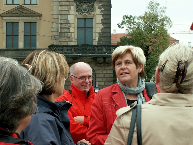 Letzte Auswertung vor dem Schloss